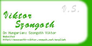 viktor szongoth business card